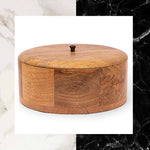 Load image into Gallery viewer, Wood Turned Mango Wood Roti/Bread Box
