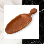 Load image into Gallery viewer, Hand Carved Acacia Wood Mini Snacks Platter
