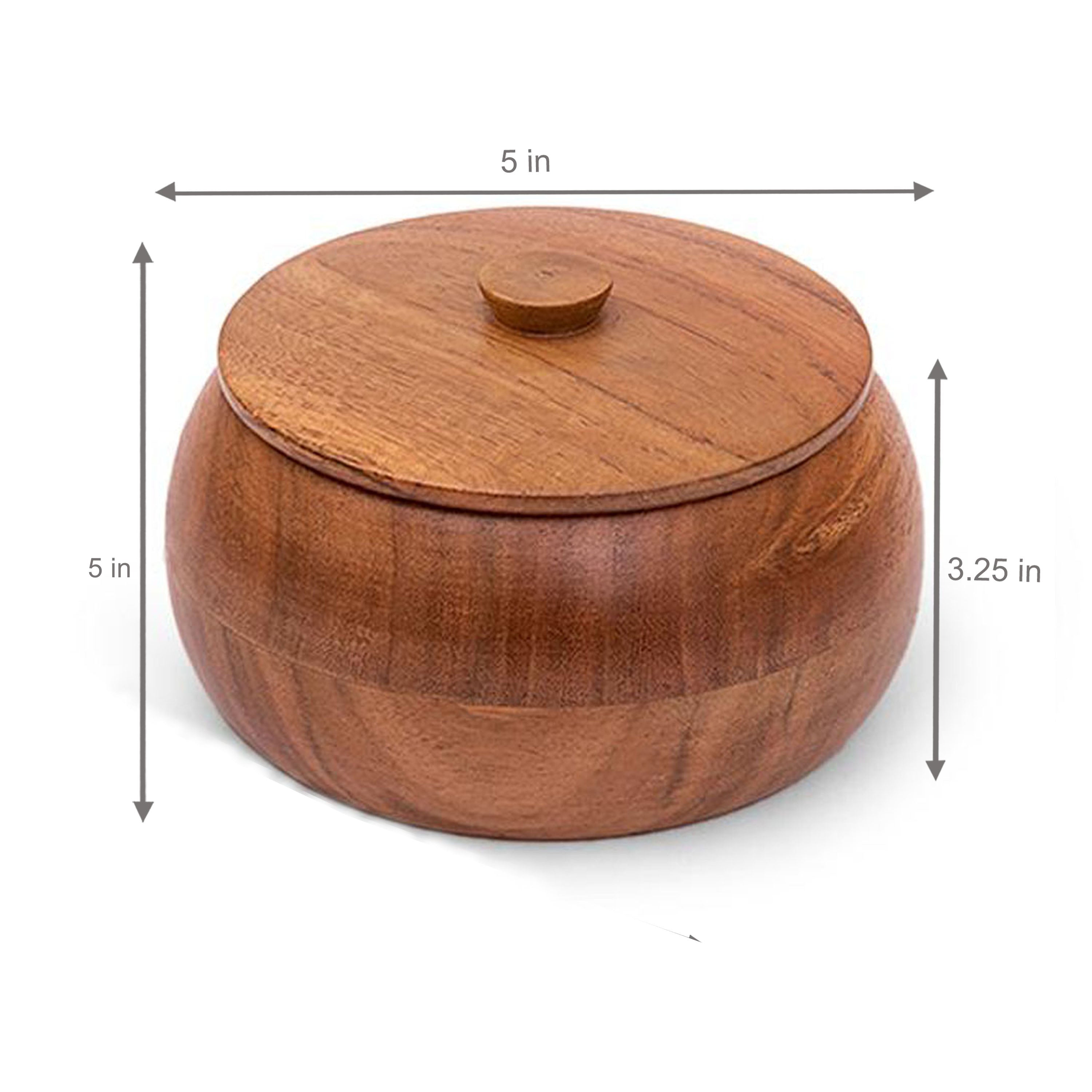 Enamel Storage Containers with Acacia Wood Lids