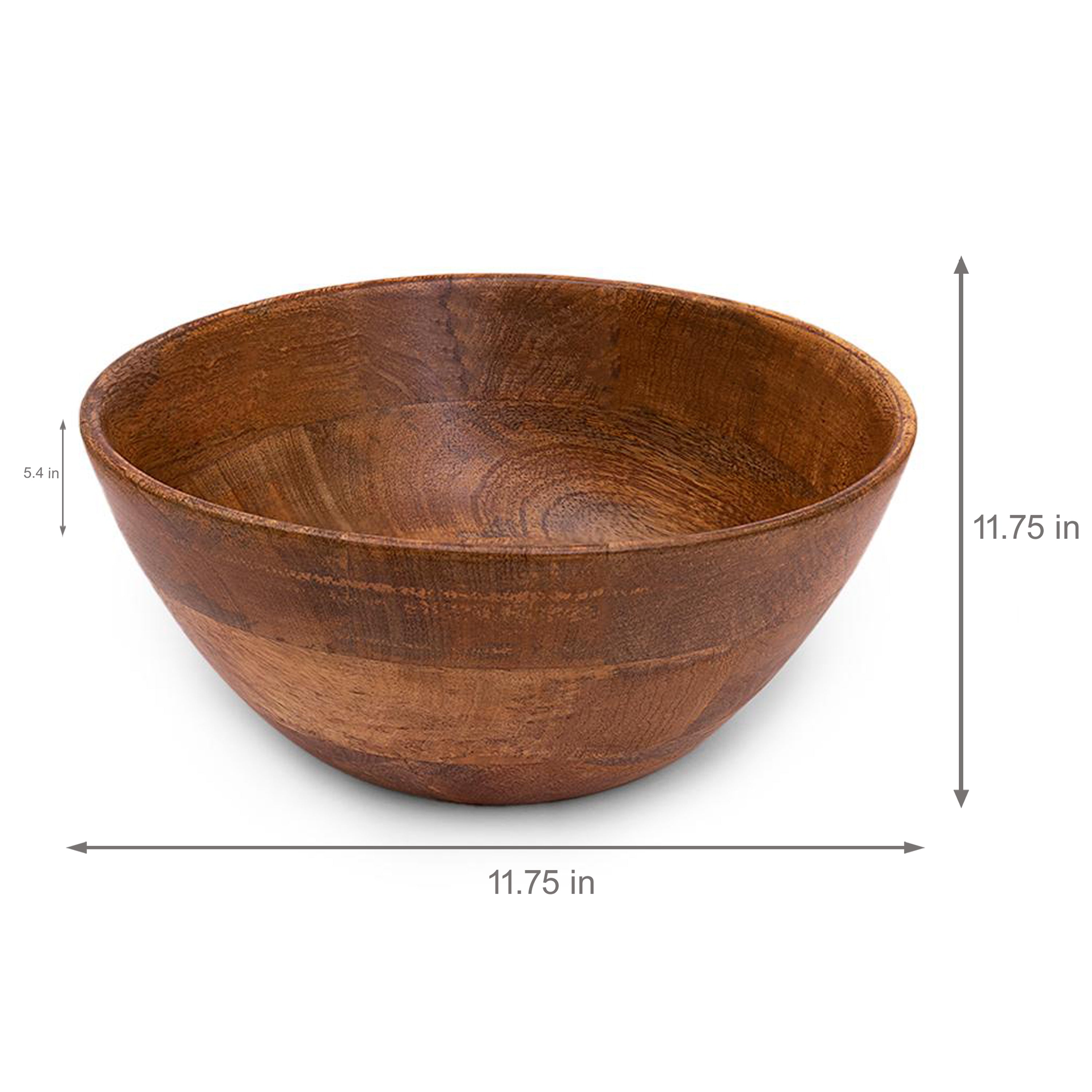 Wooden mixing bowl