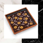 Load image into Gallery viewer, Handmade Enamel Square Solid Wood Tray (10&#39;&#39; x 10&#39;&#39; x 1.37&#39;&#39;)
