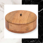 Load image into Gallery viewer, Wood Turned Mango Wood Roti/Bread Box

