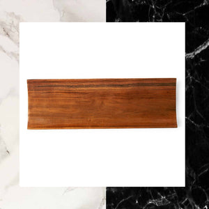 Hand Carved Acacia Wood Rectangular Serving Platter