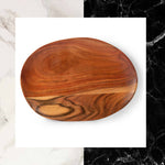 Load image into Gallery viewer, Hand Carved Dinner Dessert Serving Wooden Platter
