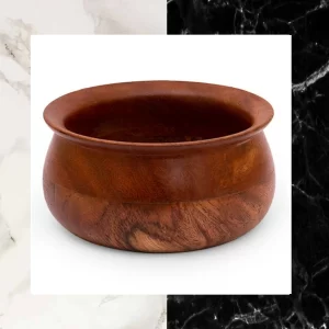 Wood Turned Acacia Wood Nut Bowl