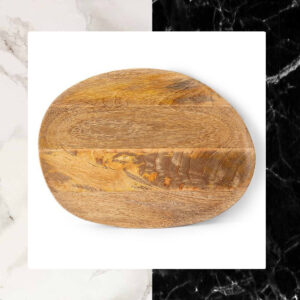 Hand Cut Dinner Dessert Serving Wooden Platter