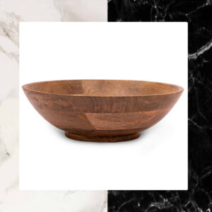 Handmade Solid Wood Bowl (11'' x 11'' x 3.25'')_Brown