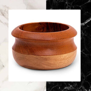 Handmade Solid Wood Nut Bowl (3.75'' x 3.75'' x 2.25'')_Brown